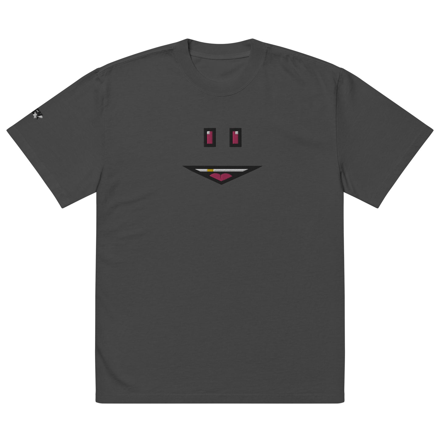 Oversized KEK face faded t-shirt